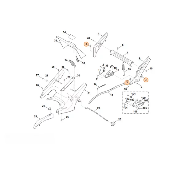 Stihl  Śruba ścinana M8x12 9039 488 1550